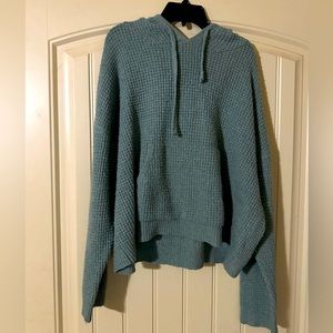 Soft knit hoodie sweater